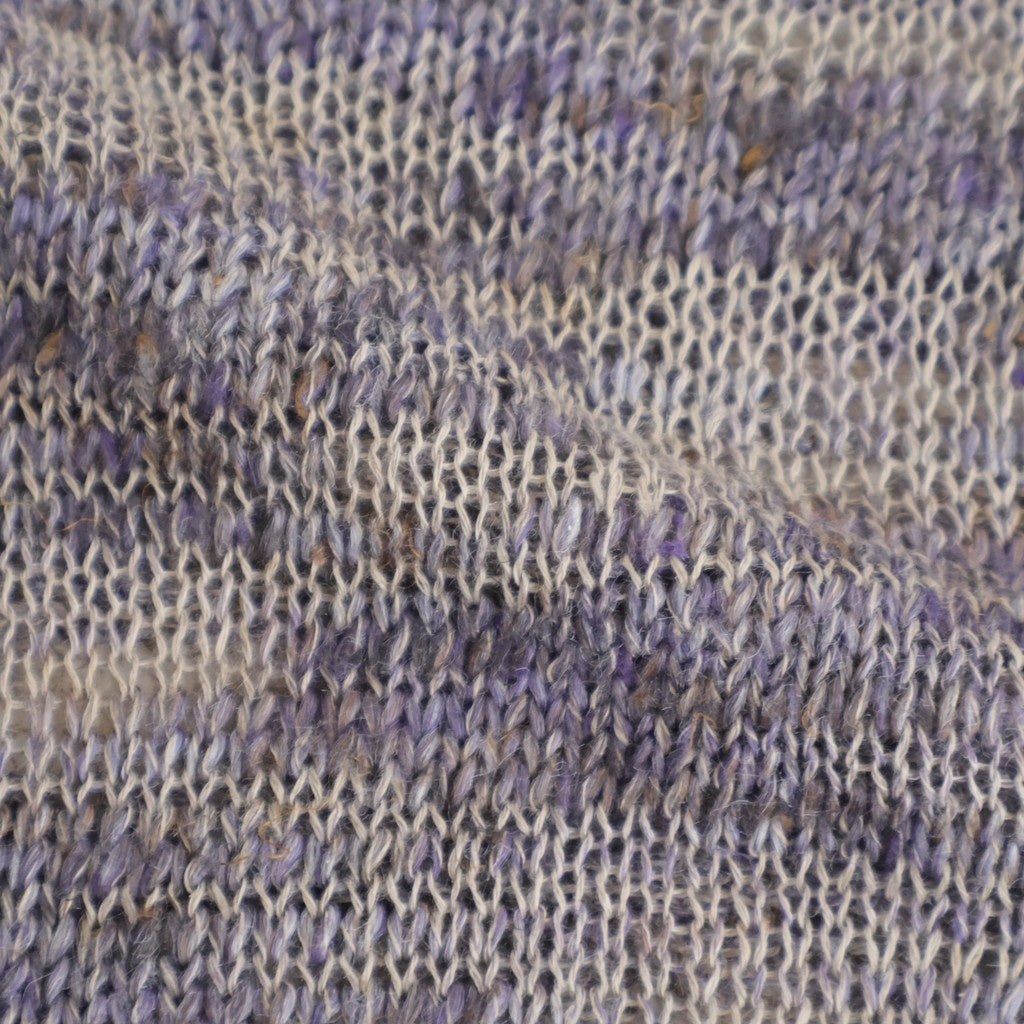 linen & silk melange slub yarn P/O #violet melange [WXSP-UW101]