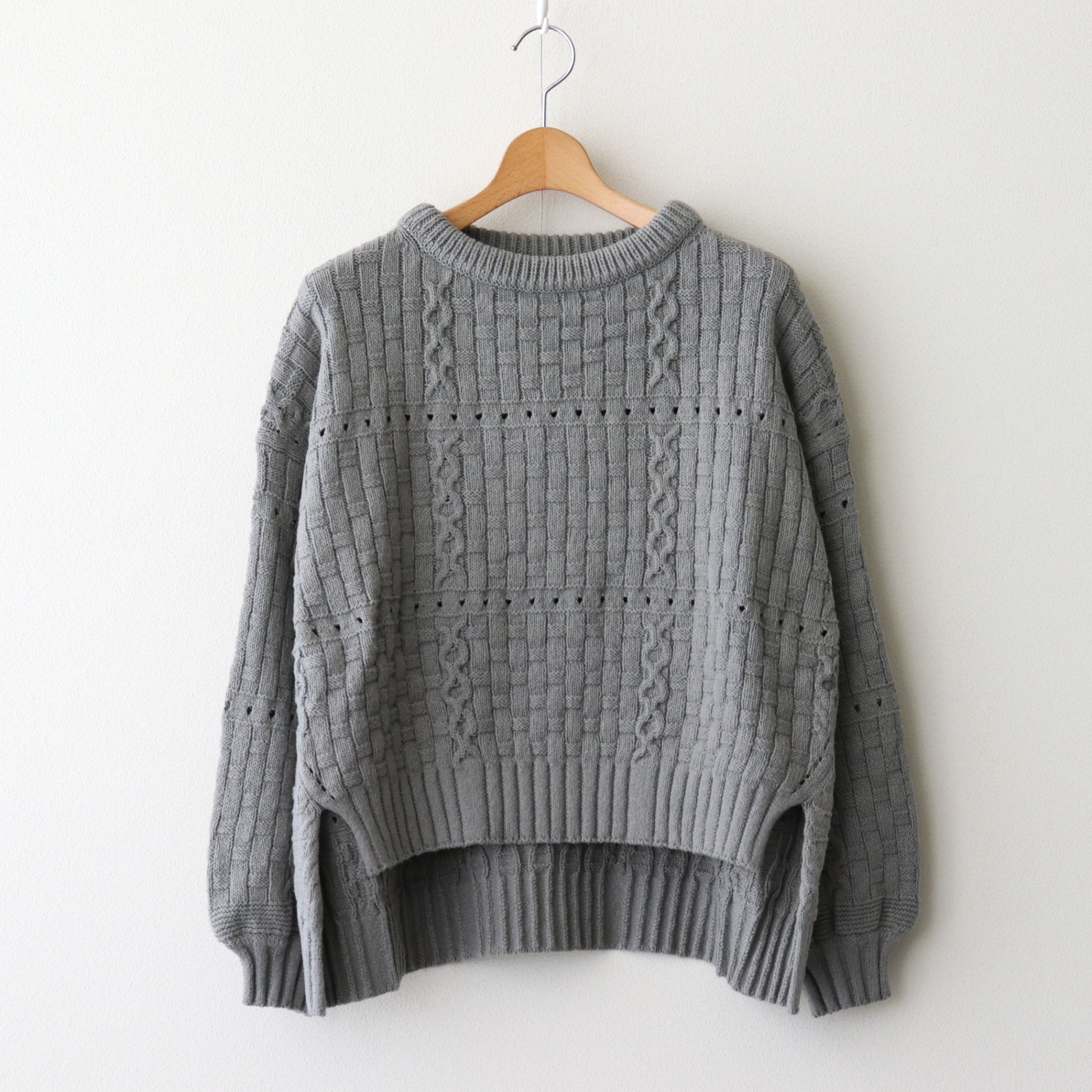 Recycled-Cotton Jumper #Grey [oni060]