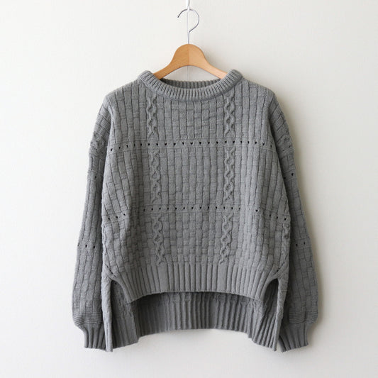 Recycled-Cotton Jumper #Grey [oni060]