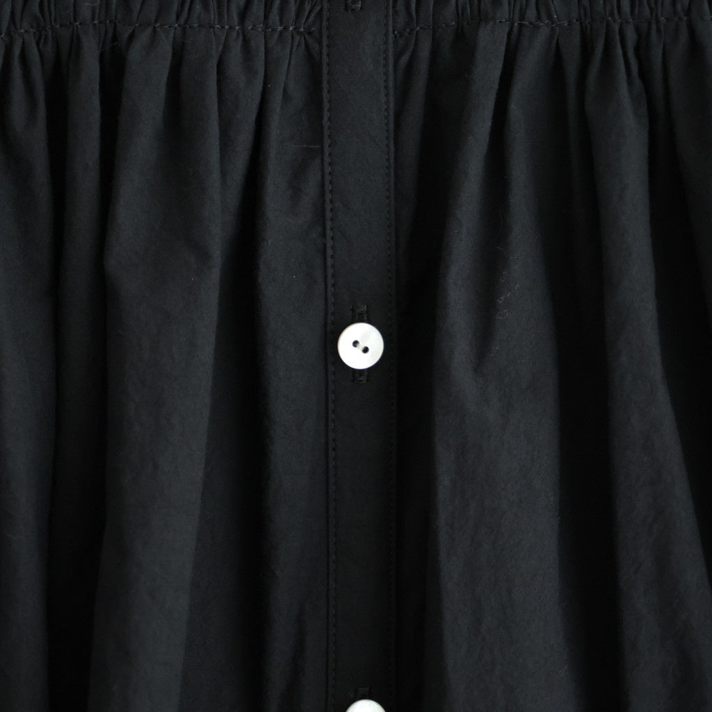 shirring blouse #paper BK [KJ602AW44]