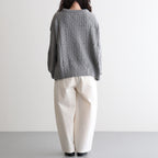 Recycled-Cotton Jumper #Grey [oni060]