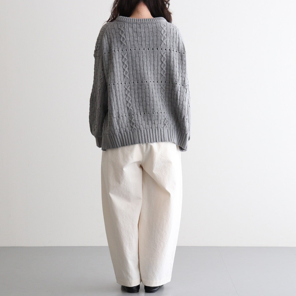 Recycled-Cotton Jumper #Grey [oni060]