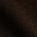 Bishu original wool herringbone tuck pants #brown herringbone [TS243PT099]