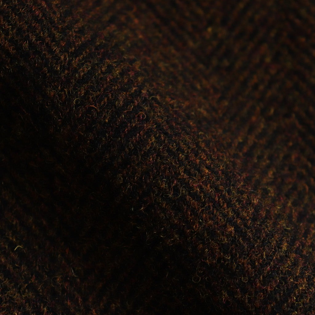 Bishu original wool herringbone tuck pants #brown herringbone [TS243PT099]