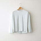 DROP CANDY BUTTON LONG SLEEVE T #Light Blue [no.8193]