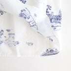 GATHER SMOCK #London Blue Willow [no.7447]