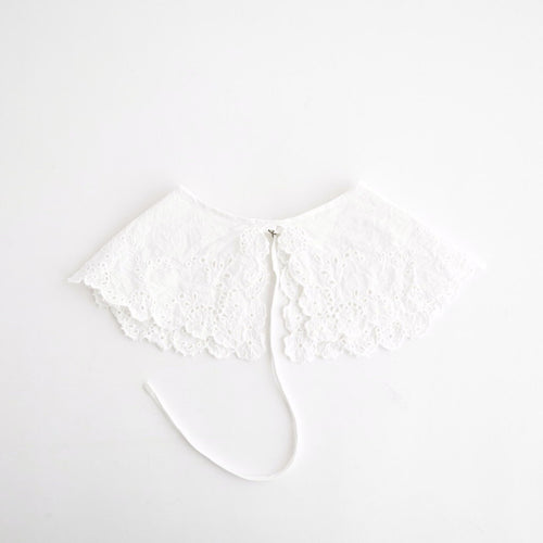 乾いた庭：付け襟 #white [13261-05516]