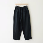 Organic Linen Twill Tuck Easy PT #Black [GT252PT006]