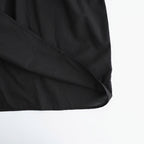 60s COTTON CAMBRIC PLAIN WITH LACE LACE FRILL COLLAR SHIRT #9900 BLACK [NSL26551]