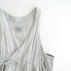 雲のウツロイ：Cache-coeur tunic #white powder×ink [11261-07507]