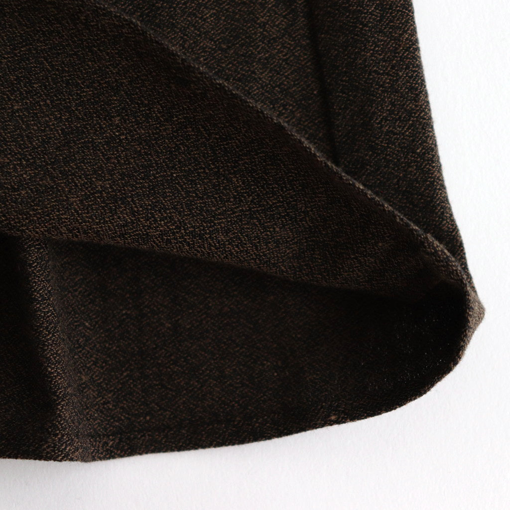 私の夜 Funnel neck blouse #dark brown [TLF-125-sh007-cla]