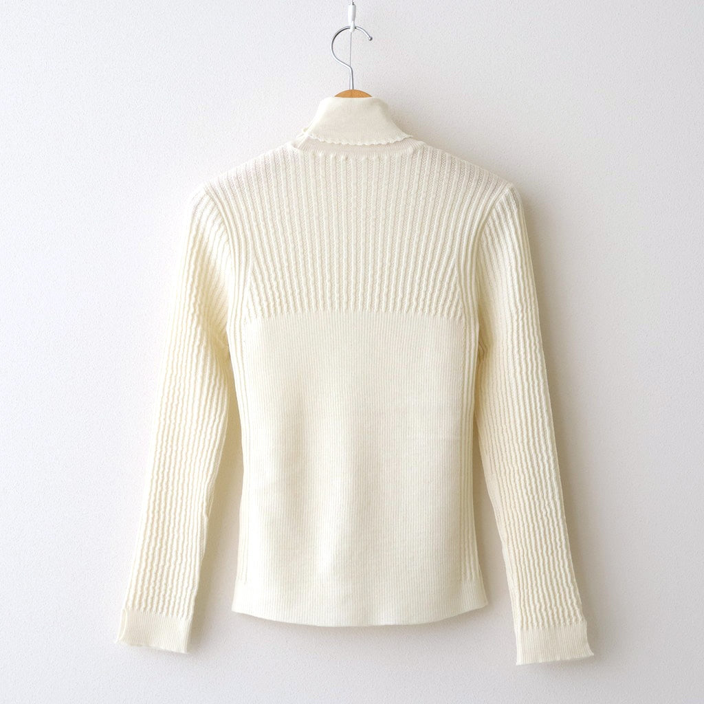 存在すること：Turtleneck sweater #ivory [13241-13308]