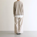 12GG 1PLY LINEN PLAIN V-NECK 1 BUTTON CARDIGAN #8200 LINEN [GNSL23302]