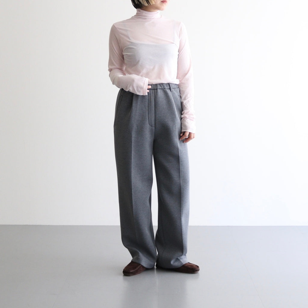 high twist cotton sheer jersey turtle-neck Tee #light pink [WVFL-UW104]