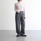 high twist cotton sheer jersey turtle-neck Tee #light pink [WVFL-UW104]