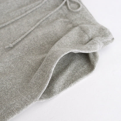 brushed silk cotton wide straight pants #gray [WVFL-UW103]