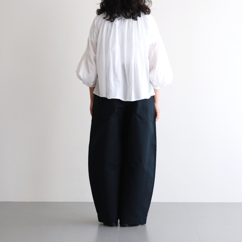 GARMENT DYE LAWN GATHER SMOCK #White [no.7520]