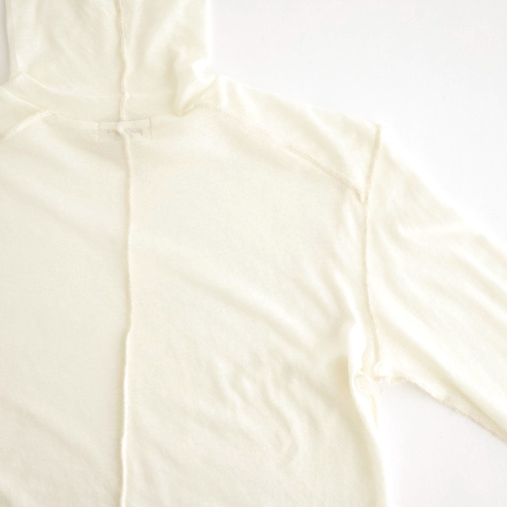 cashmere & supima cotton gauze jersey turtle-neck Tee #off white [WXFL-UW104]