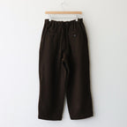 Bishu original wool herringbone tuck pants #brown herringbone [TS243PT099]