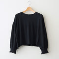 存在すること：Gathered sleeves sweater #black [13243-13109]