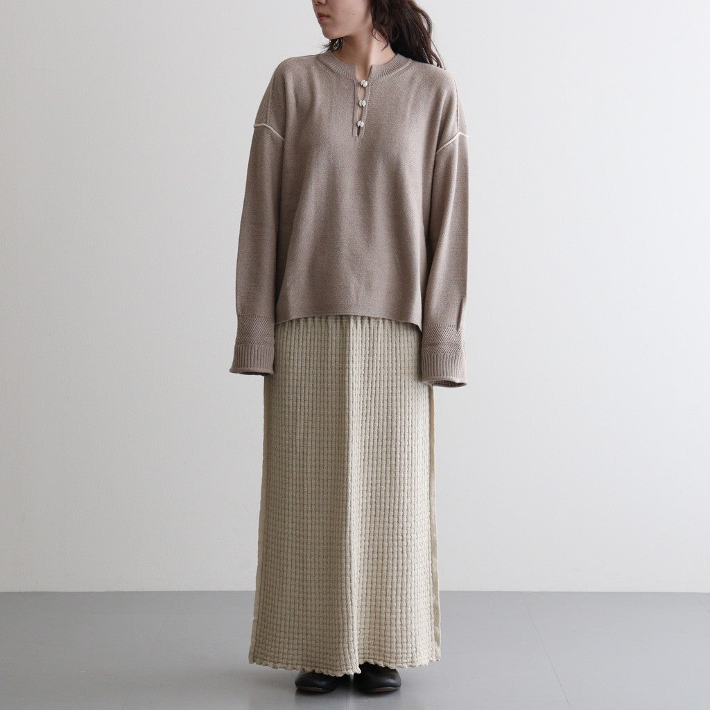Cotton-Wool Jumper #Beige Mix [oni057]