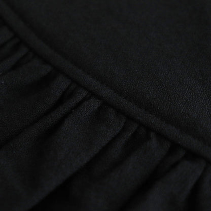 私の夜 Funnel neck blouse #black [TLF-125-sh007-cla]