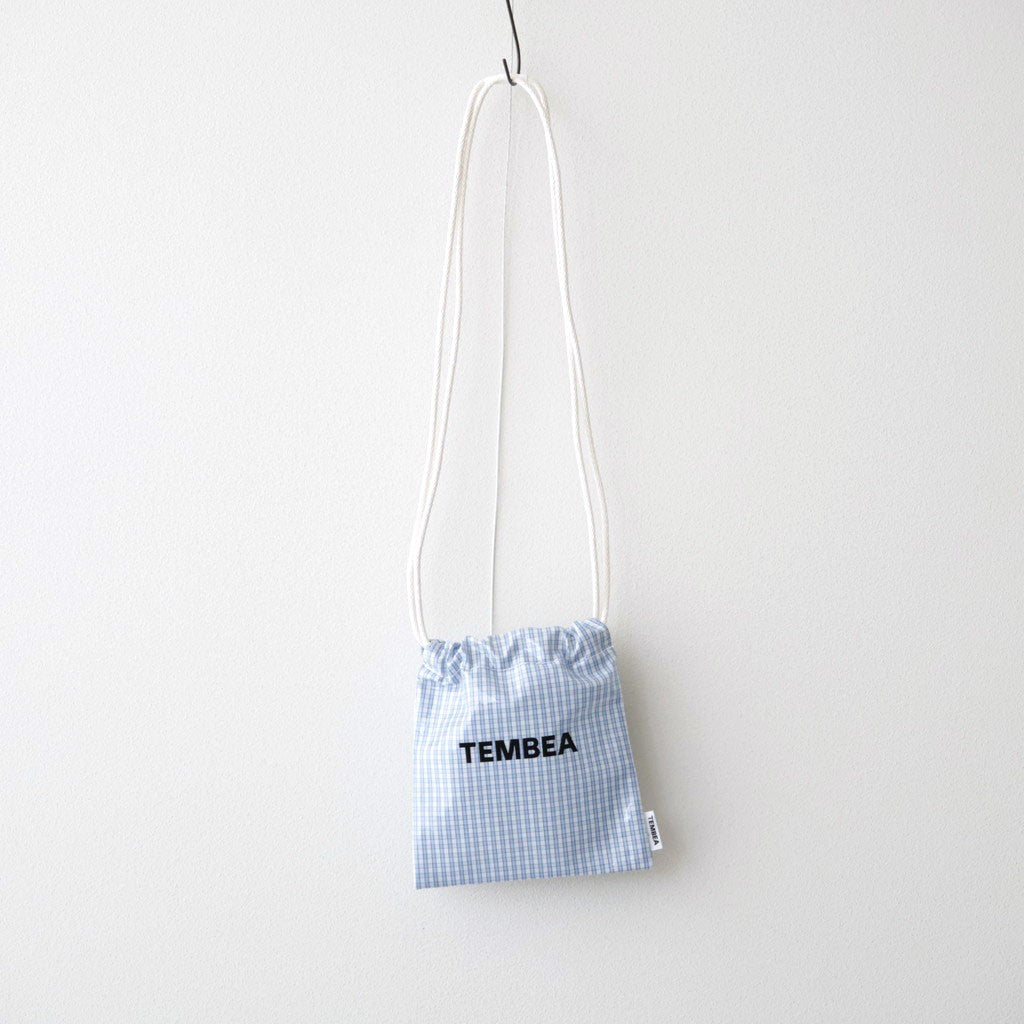 巾着POCHETTE #CHECK LT-BLUE [TMB-2586H]