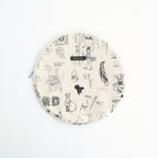 GRAFFITI CIRCLE POUCH (L) #Natural [no.7951]