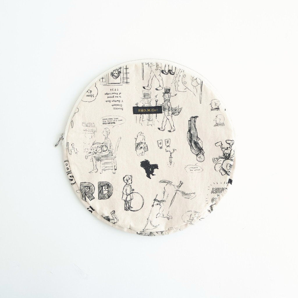 GRAFFITI CIRCLE POUCH (L) #Natural [no.7951]