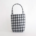 BAGUETTE TOTE MINI NEEDLE PUNCH #GINGHAM BLACK [TMB-2381H]
