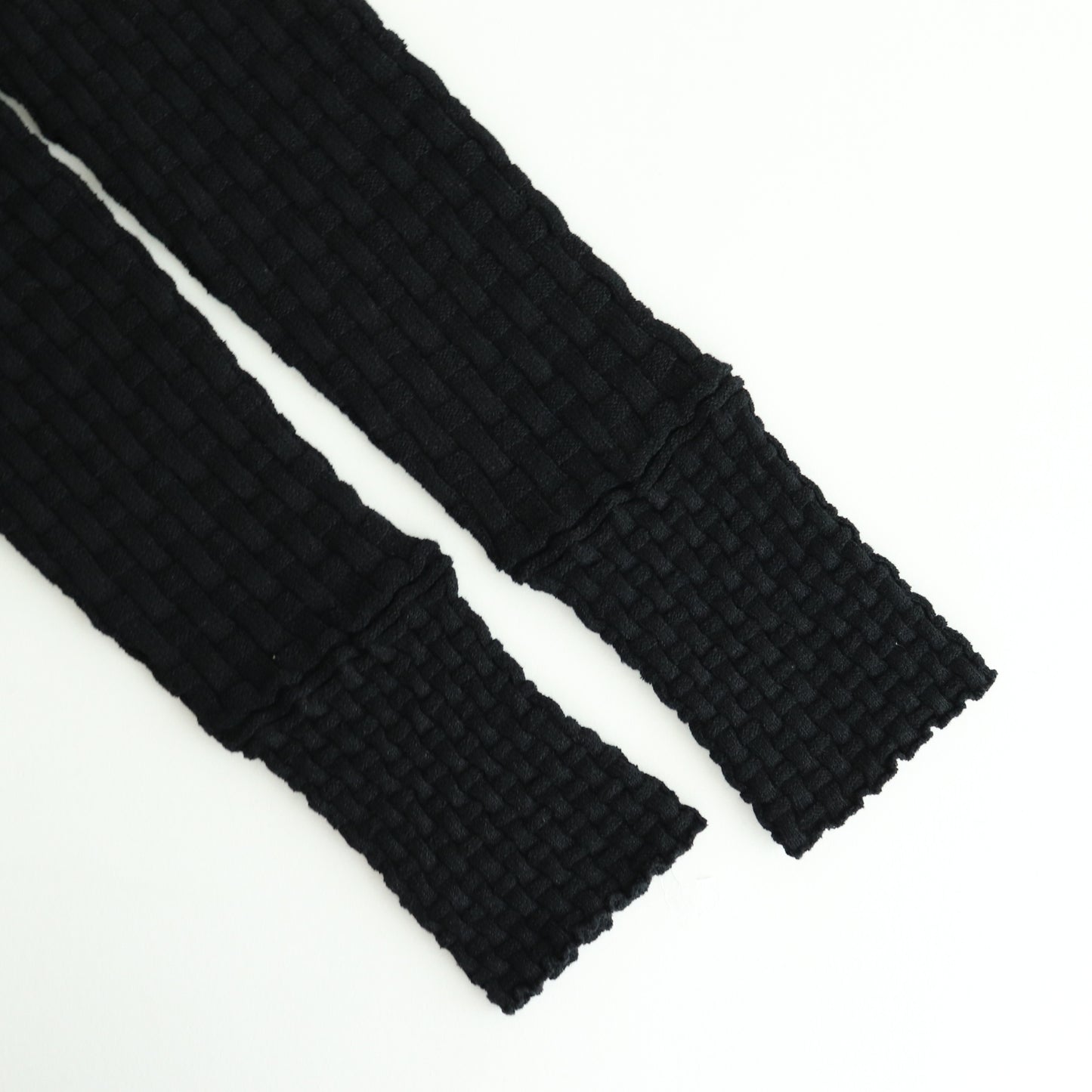 Cotton-boucle Basket Top #Black [oni050]