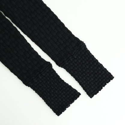Cotton-boucle Basket Top #Black [oni050]