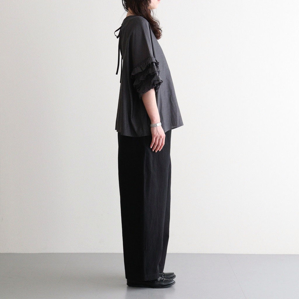 Chambon Cotton Pants #BK [A232261PP861]