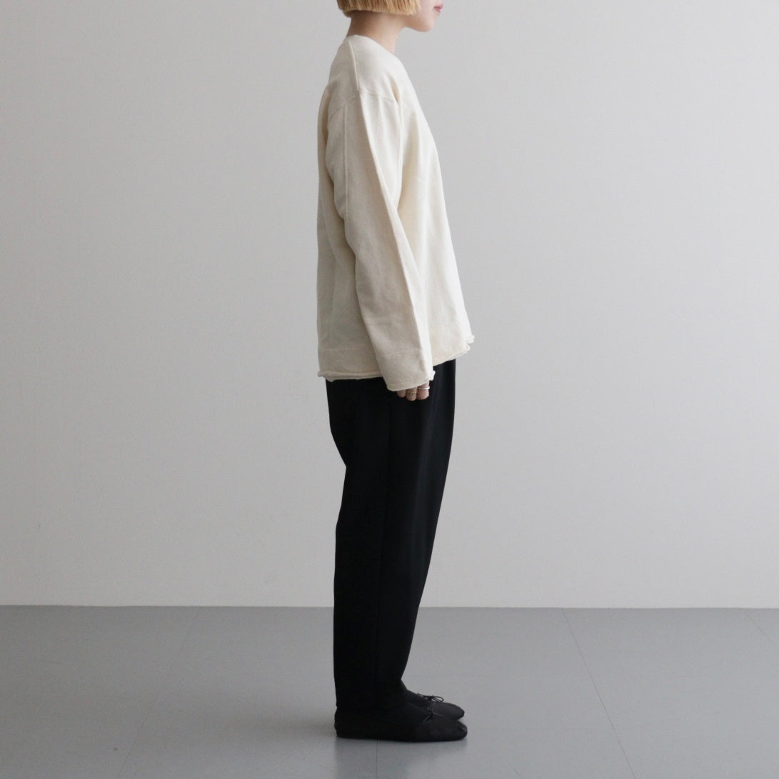 cotton open-end yarn terry sweat shirt #off white [WXSP-UW119]