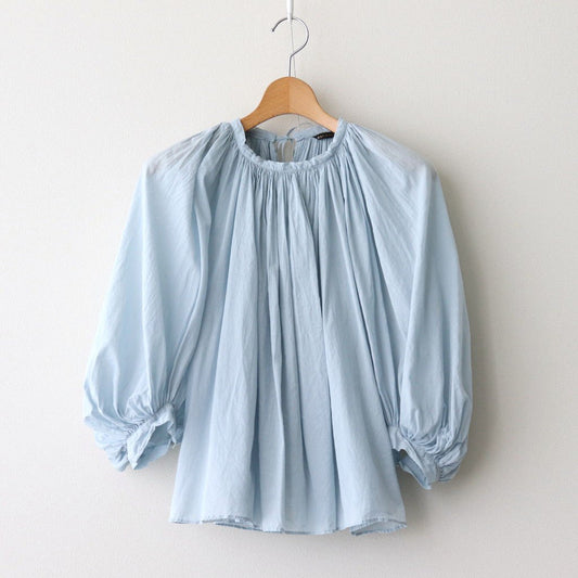 GARMENT DYE LAWN GATHER SMOCK #Sax [no.7520]