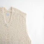 Slub bubble Vest #Ecru [Oni063]