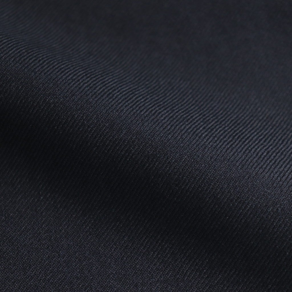 WORSTED SERGE 2TUCK WIDE EASY PANTS #9900 BLACK [GNMDS2502WS]