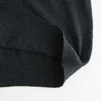 14GG 2PLY PLAIN STITCH COTTON/WOOL/CASHMERE V-NECK CARDIGAN #9800 CHARCOAL [GNSL25531]