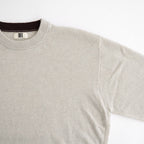 ex super fine woolen wool high-gauge knit P/O #melange light beige [WXFL-UW120]