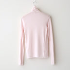 high twist cotton sheer jersey turtle-neck Tee #light pink [WVFL-UW104]
