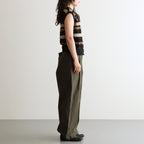 Flower Jacquard Knit Vest #Black [261806]