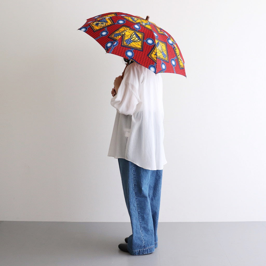 African Batik Long Umbrella #4 [BON-22005C]