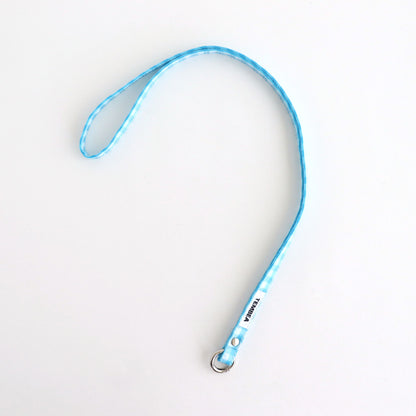 TASUKI STRAP LONG #GINGHAM SAX [TMB-2353A]