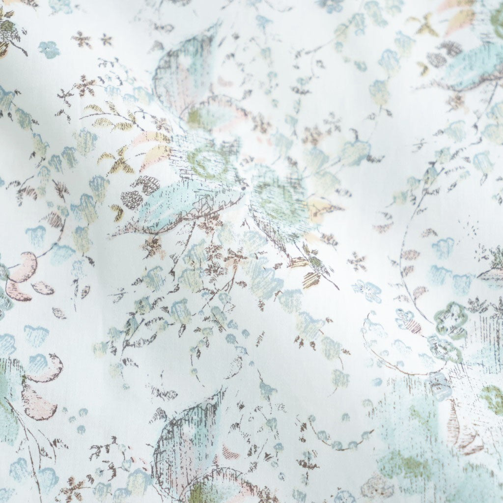 LIBERTYFABRICS Flared blouse #Keighley [26F-SH013-LP]