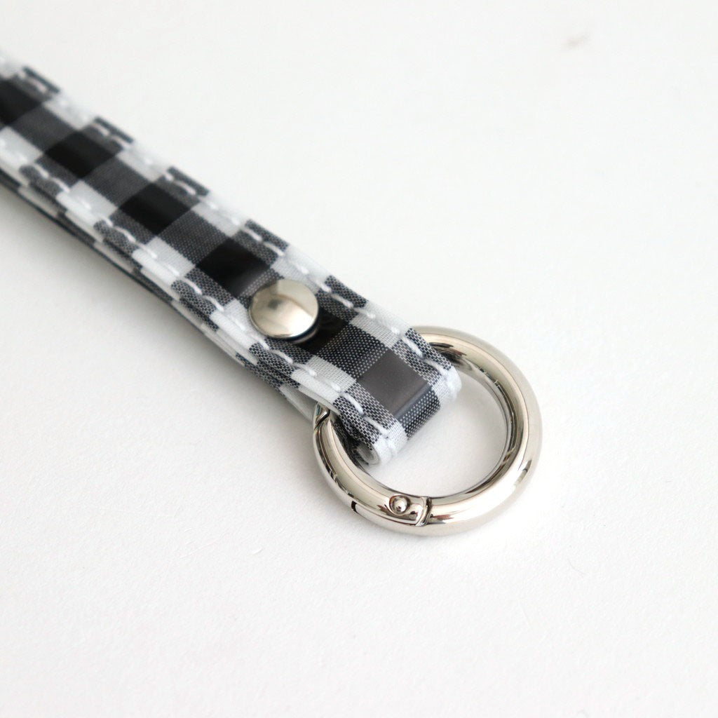 TASUKI STRAP LONG #GINGHAM BLACK [TMB-2353A]