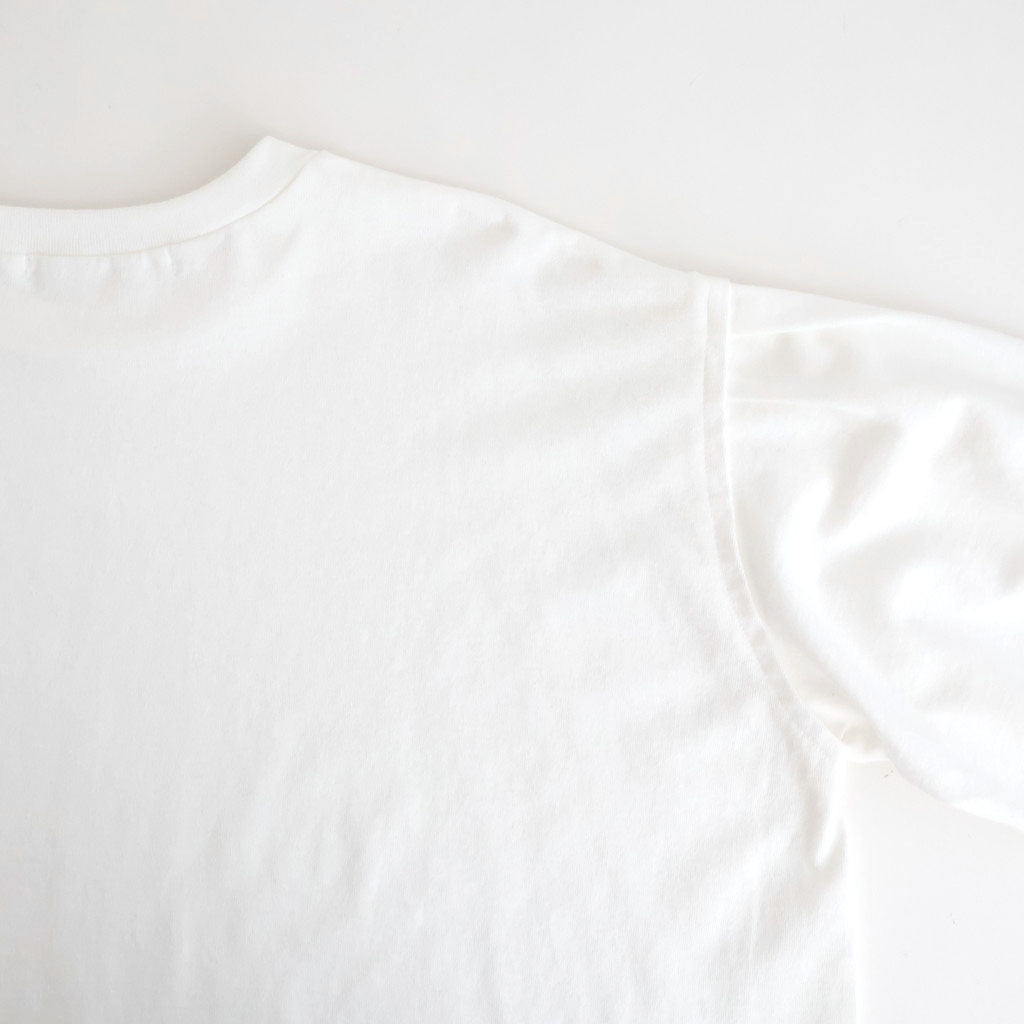 アメリカンコットン天竺 ボリュームスリーブPO #010 シロ [US260CT013]