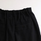 Wool cashmere beaver tuck pants #Black [TS243PT099]