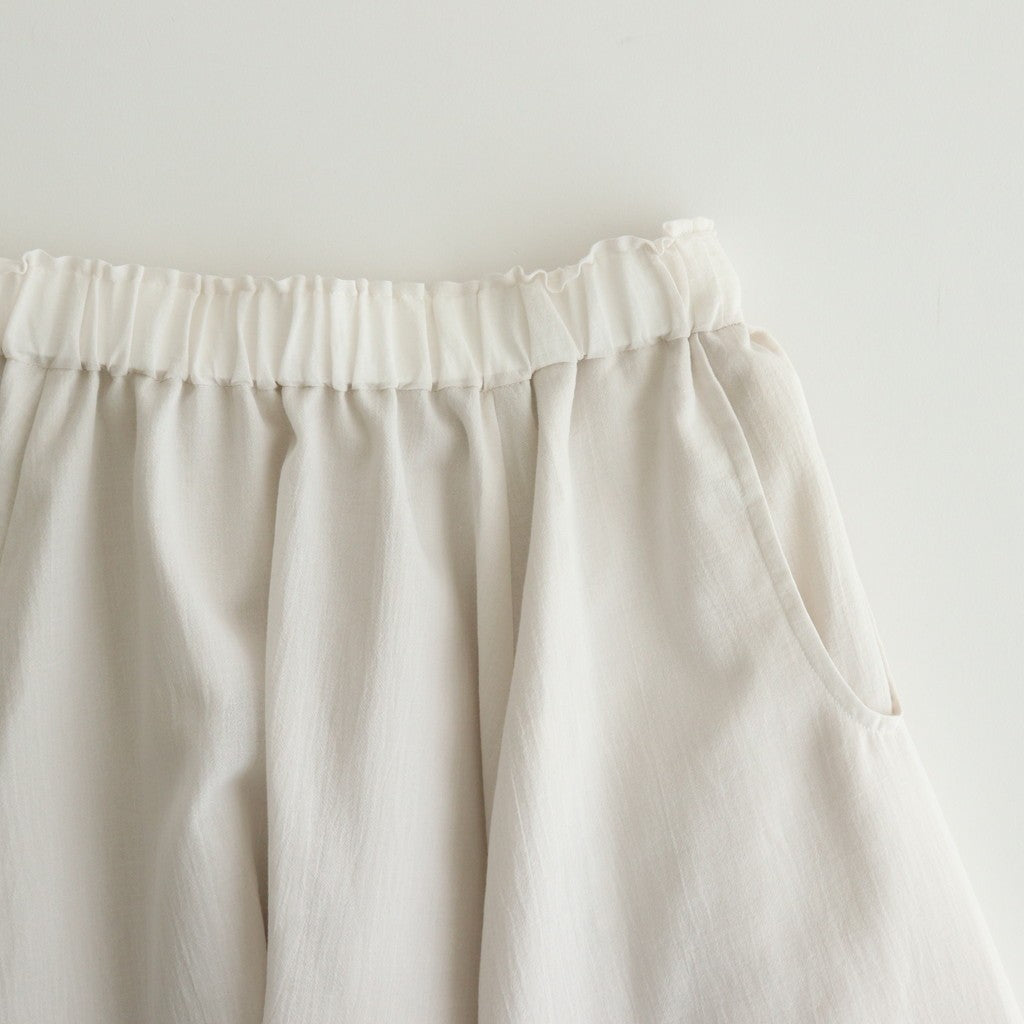 半透明の沈黙 Circular skirt #Off White [TLF-225-sk005-cdv]