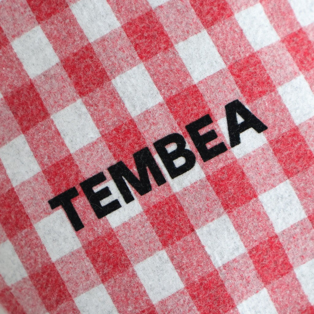 BAGUETTE TOTE MINI NEEDLE PUNCH #GINGHAM RED [TMB-2381H]