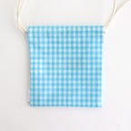 巾着POCHETTE #GINGHAM SAX [TMB-2586H]